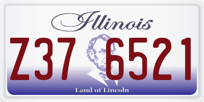 IL license plate Z376521