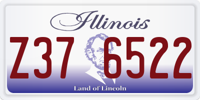IL license plate Z376522