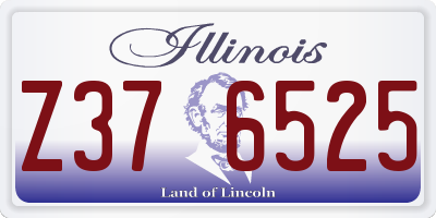 IL license plate Z376525