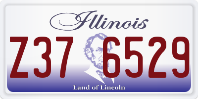 IL license plate Z376529