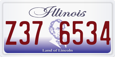 IL license plate Z376534