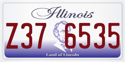 IL license plate Z376535