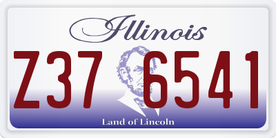 IL license plate Z376541