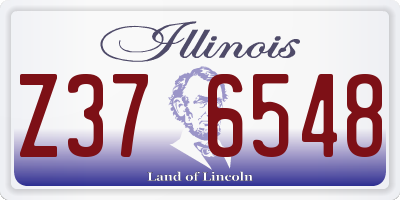 IL license plate Z376548