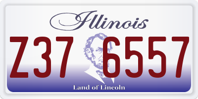 IL license plate Z376557