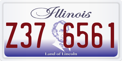 IL license plate Z376561