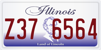 IL license plate Z376564