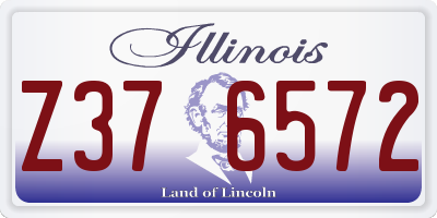 IL license plate Z376572