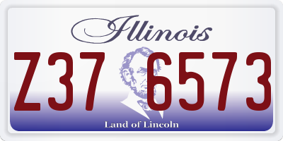 IL license plate Z376573
