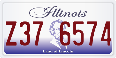 IL license plate Z376574