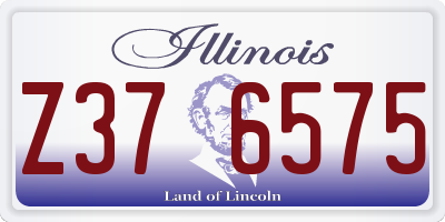 IL license plate Z376575