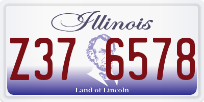 IL license plate Z376578