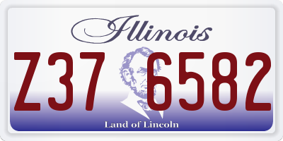 IL license plate Z376582