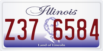 IL license plate Z376584