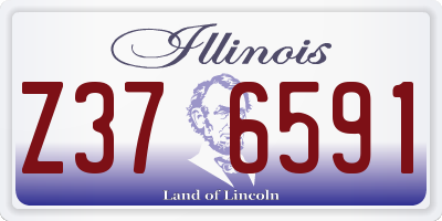 IL license plate Z376591