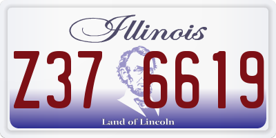 IL license plate Z376619
