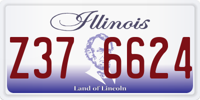 IL license plate Z376624