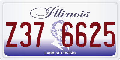 IL license plate Z376625