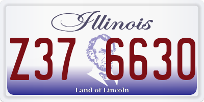 IL license plate Z376630