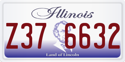IL license plate Z376632