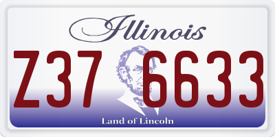 IL license plate Z376633