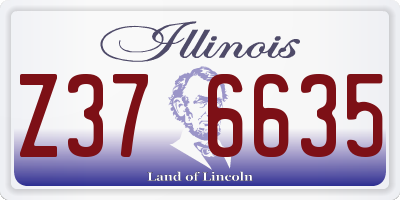 IL license plate Z376635