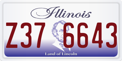 IL license plate Z376643