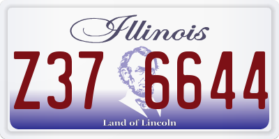 IL license plate Z376644