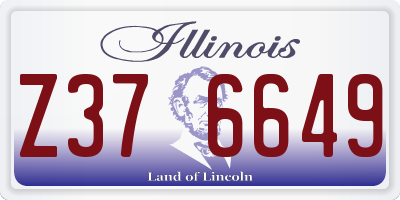 IL license plate Z376649