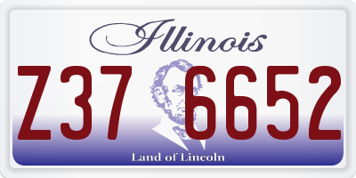IL license plate Z376652