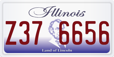 IL license plate Z376656