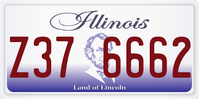 IL license plate Z376662
