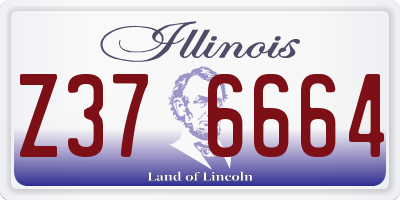 IL license plate Z376664