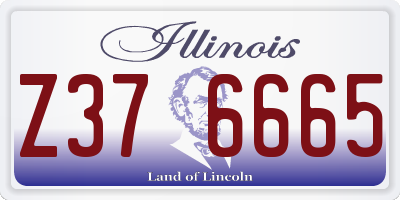 IL license plate Z376665