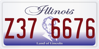 IL license plate Z376676