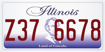 IL license plate Z376678