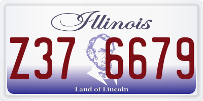 IL license plate Z376679
