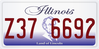 IL license plate Z376692