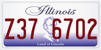 IL license plate Z376702