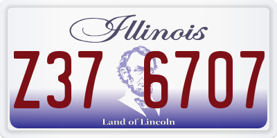 IL license plate Z376707