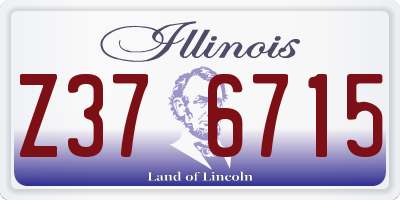 IL license plate Z376715