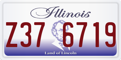 IL license plate Z376719