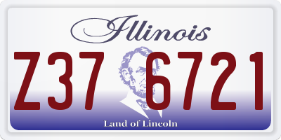 IL license plate Z376721