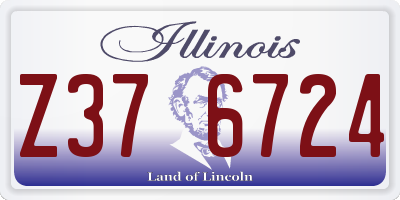 IL license plate Z376724