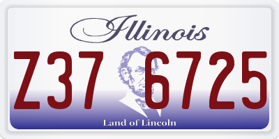 IL license plate Z376725