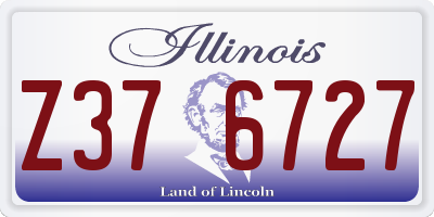 IL license plate Z376727