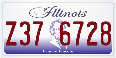 IL license plate Z376728