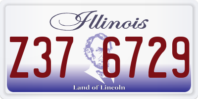 IL license plate Z376729