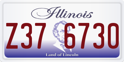 IL license plate Z376730