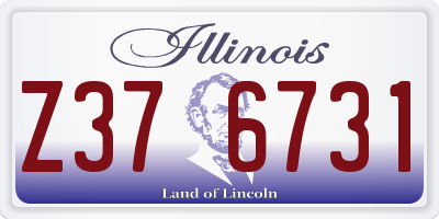 IL license plate Z376731